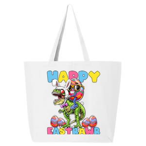 Happy Easter Bunny Dinosaur Egg Rabbit Ears Costume Gift 25L Jumbo Tote