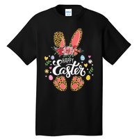 Happy Easter Bunny Leopard Easter Egg Hunt Squad Easter Day Tall T-Shirt