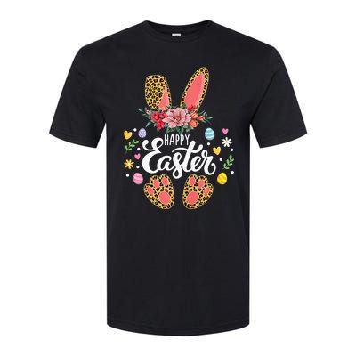 Happy Easter Bunny Leopard Easter Egg Hunt Squad Easter Day Softstyle® CVC T-Shirt