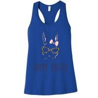 Hoppy Easter Bunny With Cheetah Glasses For The Mom Gift Women's Racerback Tank