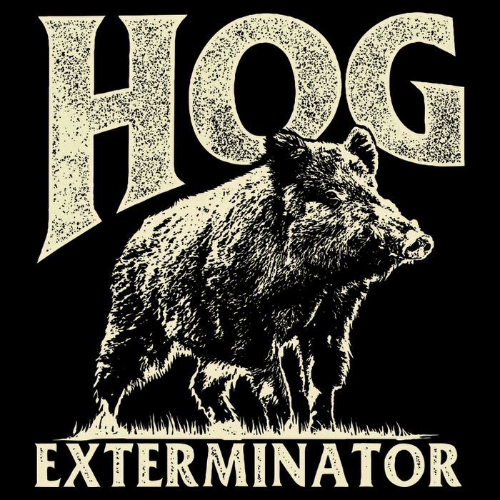 Hog Exterminator Boar Hunting Wild Hog Hunter Button