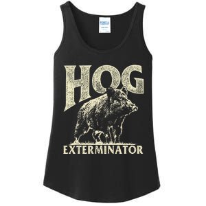 Hog Exterminator Boar Hunting Wild Hog Hunter Ladies Essential Tank