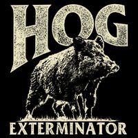 Hog Exterminator Boar Hunting Wild Hog Hunter Flat Bill Trucker Hat