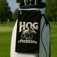 Hog Exterminator Boar Hunting Wild Hog Hunter Golf Towel