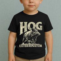 Hog Exterminator Boar Hunting Wild Hog Hunter Toddler T-Shirt