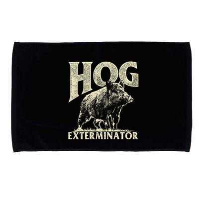 Hog Exterminator Boar Hunting Wild Hog Hunter Microfiber Hand Towel