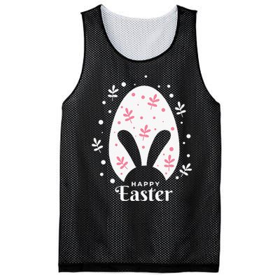 Happy Easter Bunny Rabbit Face Funny Easter Day Mesh Reversible Basketball Jersey Tank