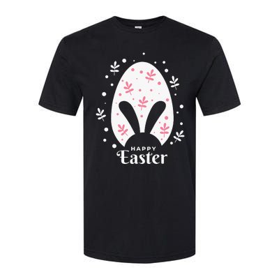 Happy Easter Bunny Rabbit Face Funny Easter Day Softstyle CVC T-Shirt