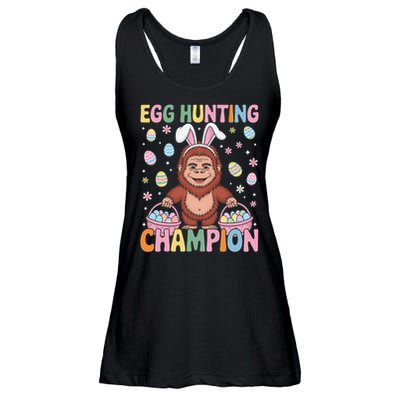 Happy Easter Bigfoot Egg Hunt Champion Happy Easter Day Ladies Essential Flowy Tank