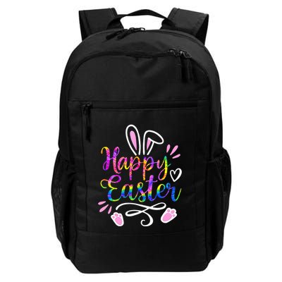 Happy Easter Bunny Rabbit Face Tie Dye Easter Day Backpack