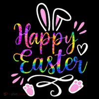Happy Easter Bunny Rabbit Face Tie Dye Easter Day Sustainable Beanie