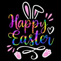 Happy Easter Bunny Rabbit Face Tie Dye Easter Day Wool Snapback Cap