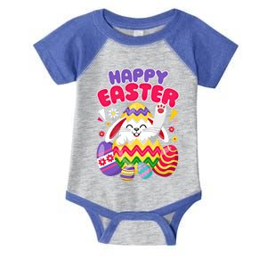 Happy Easter Bunny Easter Eggs Cute Gift Infant Baby Jersey Bodysuit