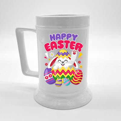 Happy Easter Bunny Easter Eggs Cute Gift Beer Stein