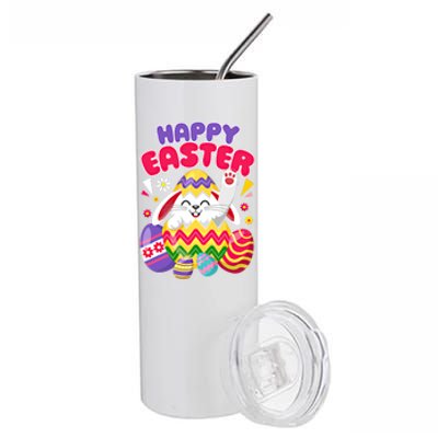 Happy Easter Bunny Easter Eggs Cute Gift Stainless Steel Tumbler