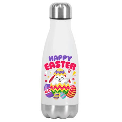 Happy Easter Bunny Easter Eggs Cute Gift Stainless Steel Insulated Water Bottle