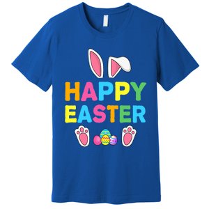 Happy Easter Bunny Rabbit Face Funny Easter Day Gift Premium T-Shirt