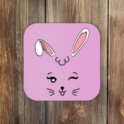 Happy Easter Bunny Rabbit Outfit Design Gift Coaster