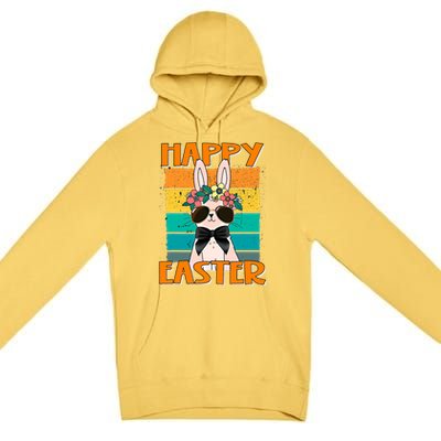 Happy Easter Bunny Retro Rabbit Clothes Easter Day Cute Great Gift Premium Pullover Hoodie