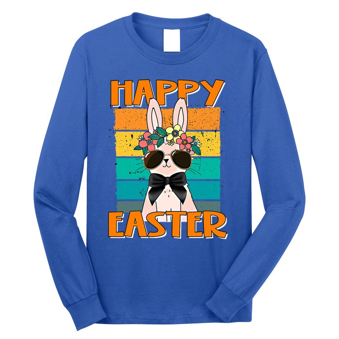 Happy Easter Bunny Retro Rabbit Clothes Easter Day Cute Great Gift Long Sleeve Shirt