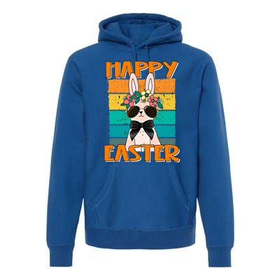 Happy Easter Bunny Retro Rabbit Clothes Easter Day Cute Great Gift Premium Hoodie