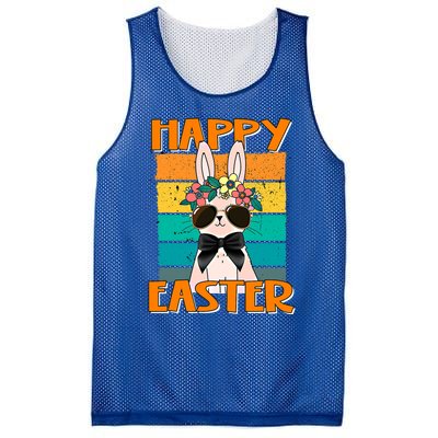 Happy Easter Bunny Retro Rabbit Clothes Easter Day Cute Great Gift Mesh Reversible Basketball Jersey Tank