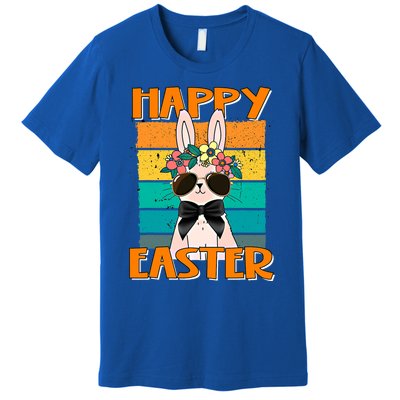 Happy Easter Bunny Retro Rabbit Clothes Easter Day Cute Great Gift Premium T-Shirt