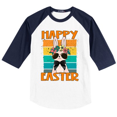 Happy Easter Bunny Retro Rabbit Clothes Easter Day Cute Great Gift Baseball Sleeve Shirt