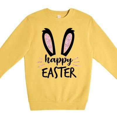 Happy Easter Bunny Ears Premium Crewneck Sweatshirt