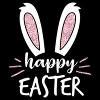Happy Easter Bunny Ears Sustainable Bucket Hat