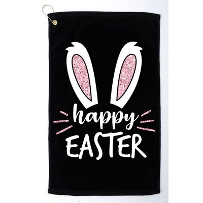 Happy Easter Bunny Ears Golf Towel