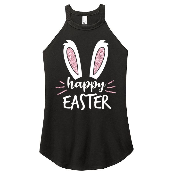 Happy Easter Bunny Ears Women's Perfect Tri Rocker Tank