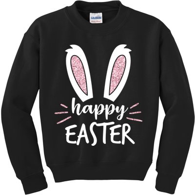 Happy Easter Bunny Ears Kids Sweatshirt