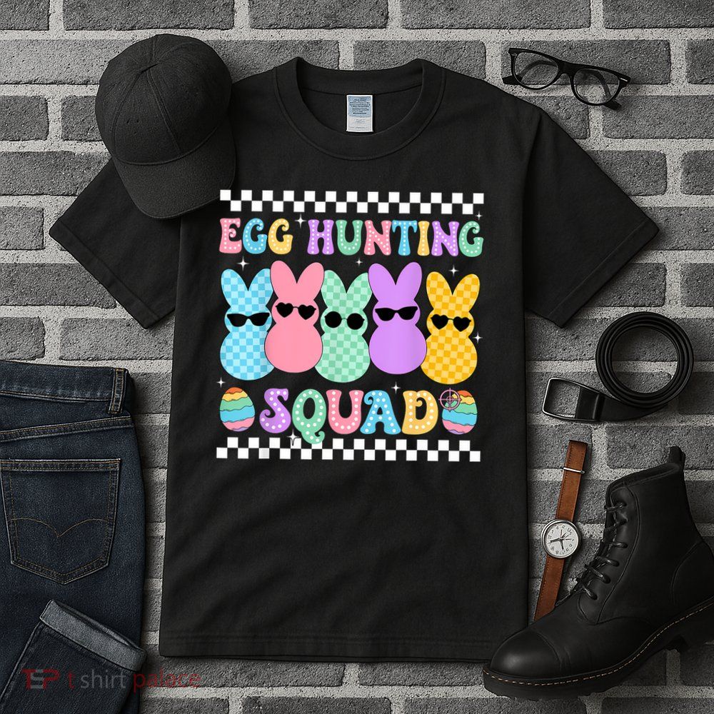 Happy Easter Bunny Egg Hunting Squad Crew Family Boy Girl Tall T-Shirt