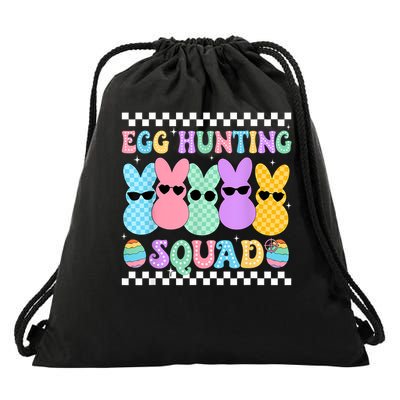 Happy Easter Bunny Egg Hunting Squad Crew Family Boy Girl Drawstring Bag