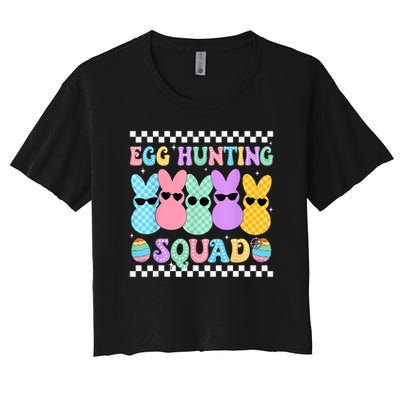 Happy Easter Bunny Egg Hunting Squad Crew Family Boy Girl Crop Top