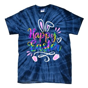 Happy Easter Bunny Rabbit Face Tie Dye Easter Day Women G.irl Tie-Dye T-Shirt