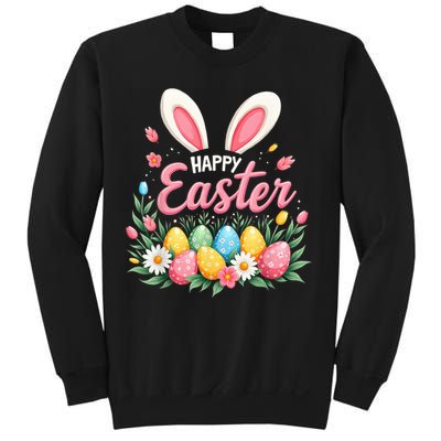 Happy Easter Bunny Spring Easter Egg Easter Sweatshirt