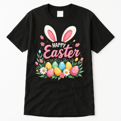 Happy Easter Bunny Spring Easter Egg Easter Tall T-Shirt