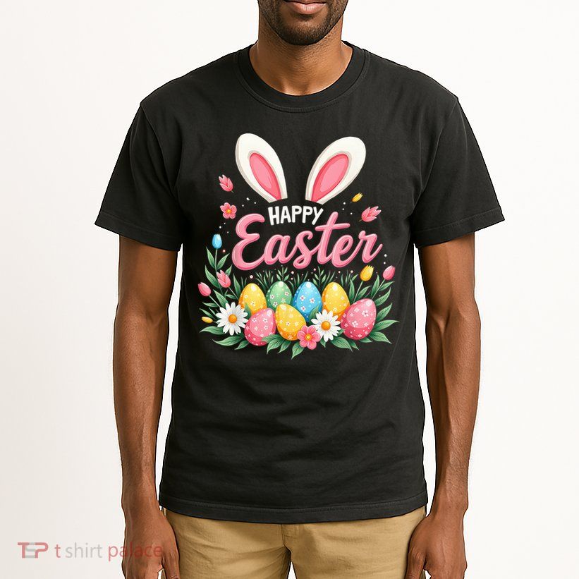 Happy Easter Bunny Spring Easter Egg Easter Tall T-Shirt