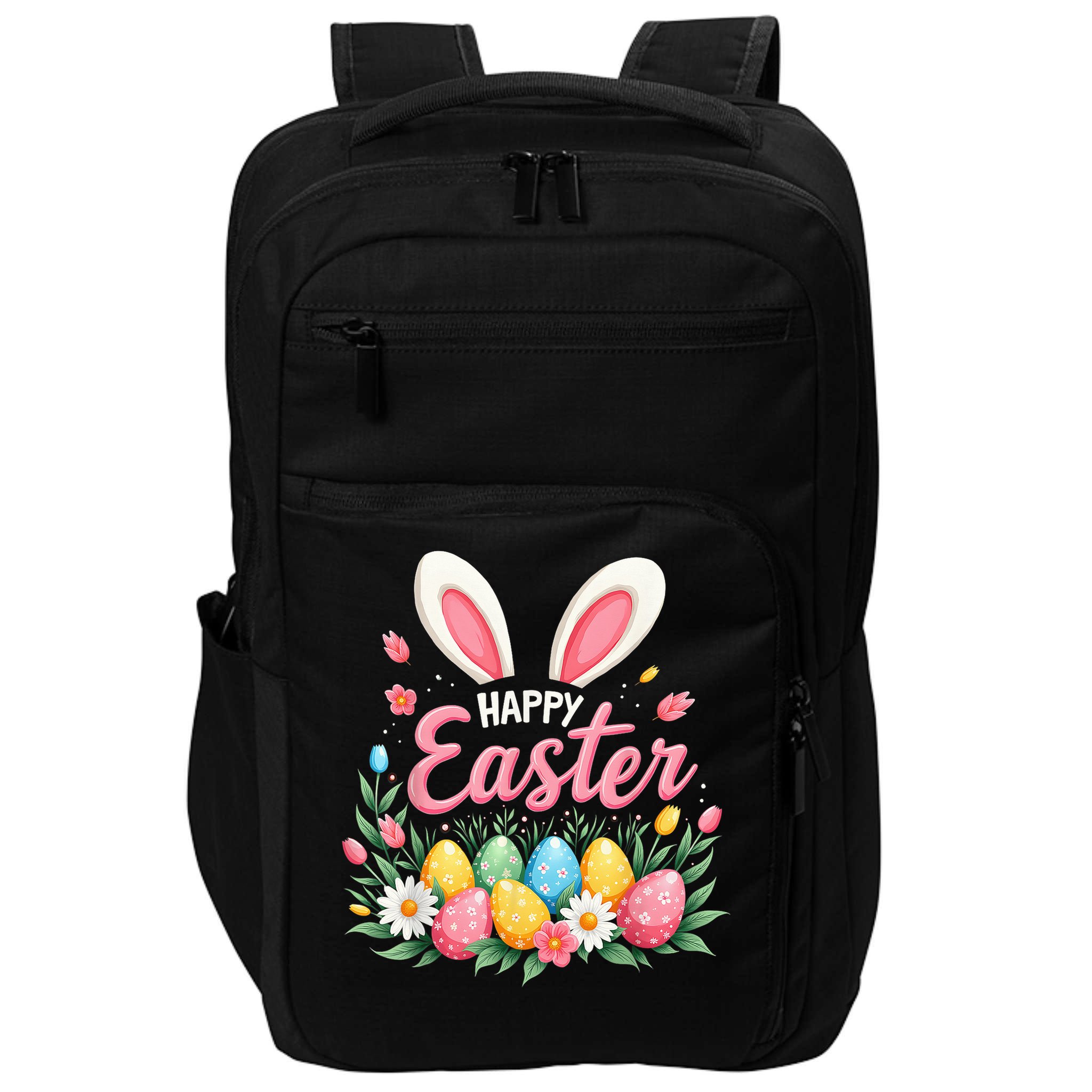 Happy Easter Bunny Spring Easter Egg Easter Impact Tech Backpack