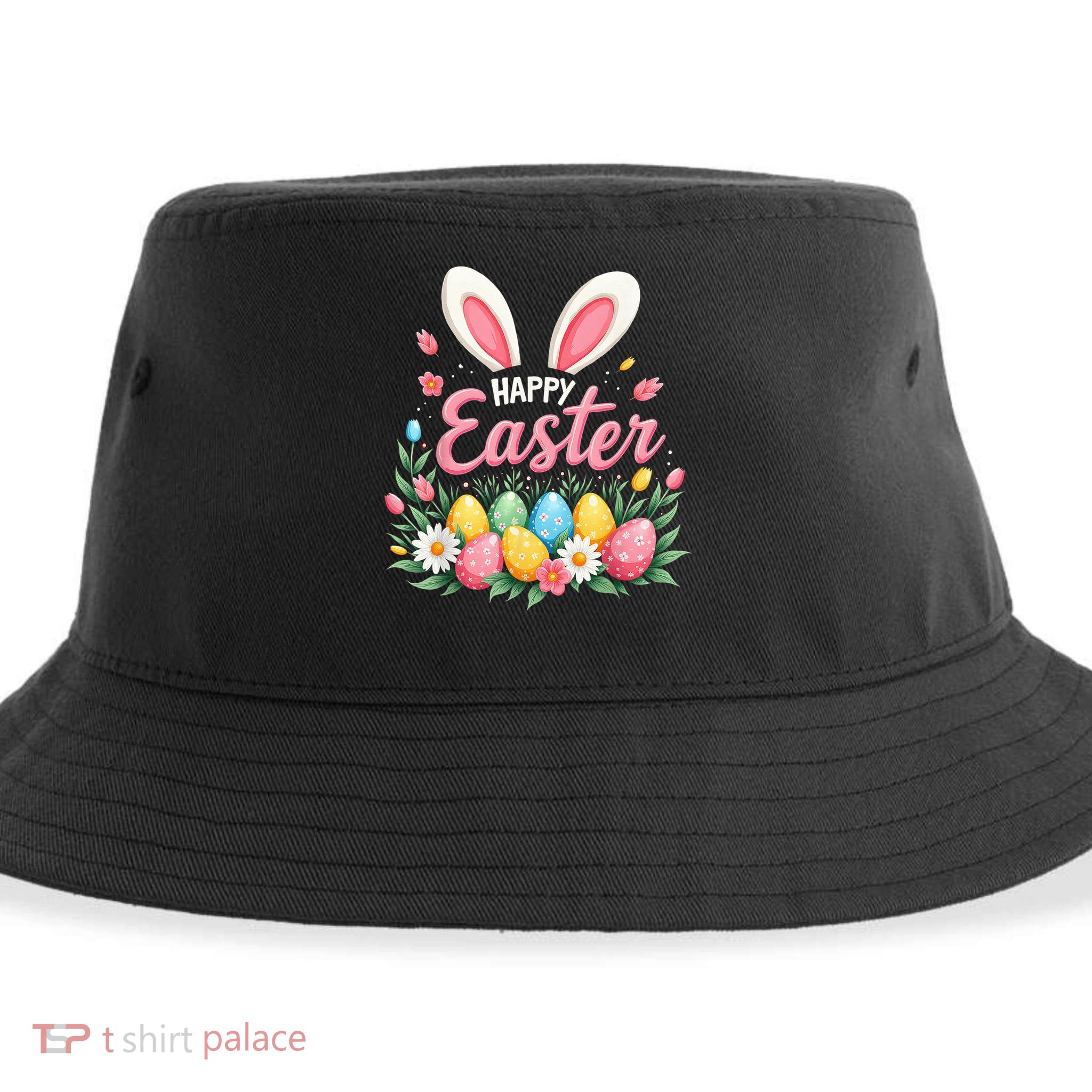 Happy Easter Bunny Spring Easter Egg Easter Sustainable Bucket Hat