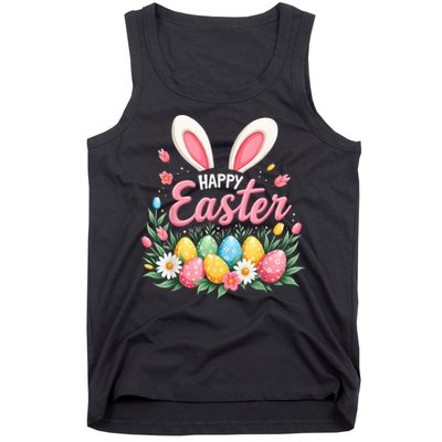 Happy Easter Bunny Spring Easter Egg Easter Tank Top