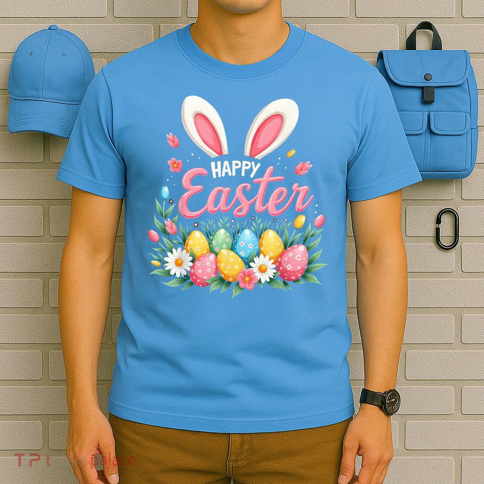 Happy Easter Bunny Spring Easter Egg Easter T-Shirt