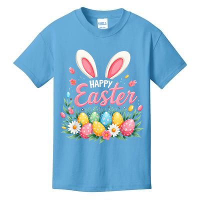 Happy Easter Bunny Spring Easter Egg Easter Kids T-Shirt