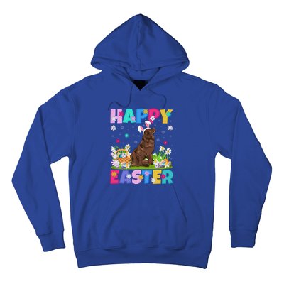 Happy Easter Bunny Newfoundland Dog Easter Sunday Cute Gift Hoodie