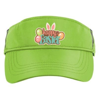 Happy Easter Bunny Ears Holiday Adult Drive Performance Visor