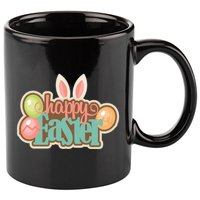 Happy Easter Bunny Ears Holiday 11oz C Handle Ceramic Mug