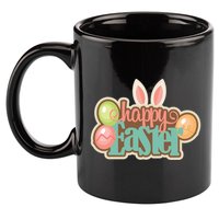 Happy Easter Bunny Ears Holiday 11oz C Handle Ceramic Mug