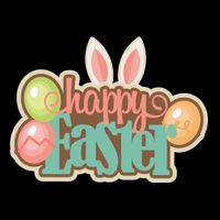 Happy Easter Bunny Ears Holiday Drawstring Bag